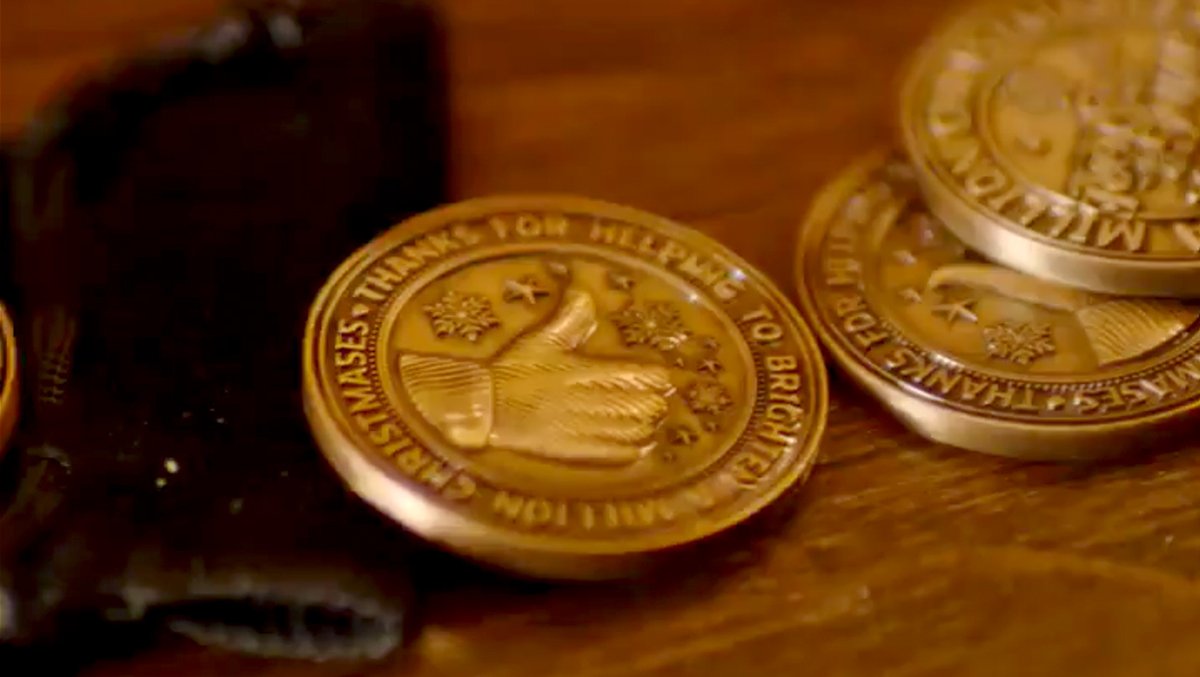 AcmeGraphicsLtd's tweet photo. Etched coins designed for @sainsburys pop-up Giving Store. https://t.co/iuCqsoCbn4