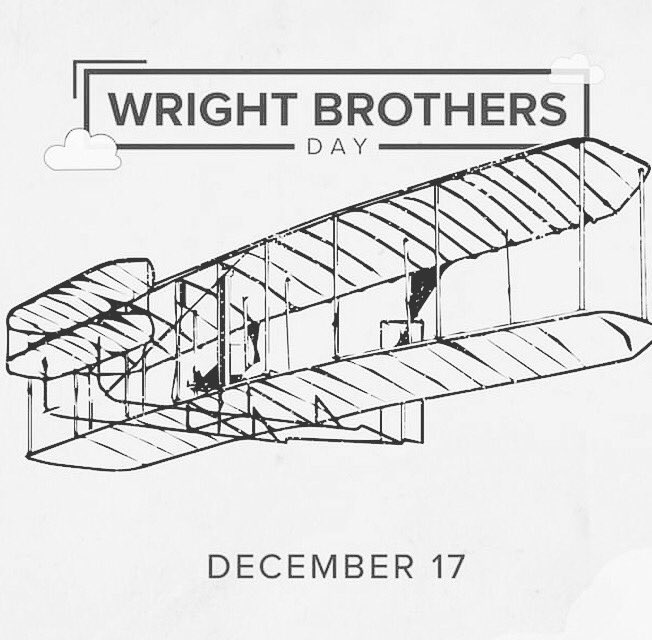 STEMflyer's tweet photo. #happywrightbrothersday 116 years ago today near kitty hawk, NC saw the first heavier-than-air, mechanically propelled flight! Thanks to #Orville and #wilburwright #stemflyer #stemeducation #7continentschallenge #rtw https://t.co/zsiq5VHuIZ