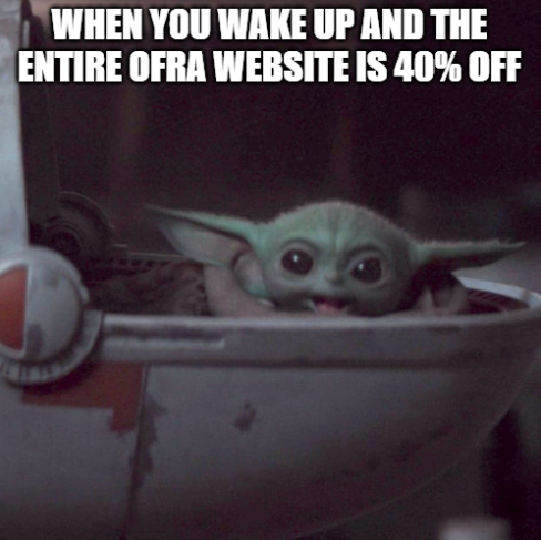OFRACosmetics's tweet photo. Our sentiments exactly! #12daysofglow #BabyYoda https://t.co/Aaj9cs8VfK