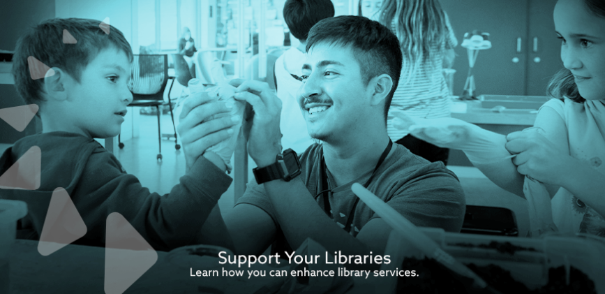 FoundationSmcl's tweet photo. Supporting #SMCLibraries is what we are proud to do! #openforexploration #investinsmcl https://t.co/7e2fxC4Vv7