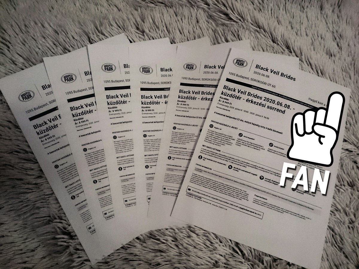 LucikaaNagy's tweet photo. Ready 😎 We'll be there! 😍😍❤
#cantwait #2020 #Budapest 
@blackveilbrides @BVBArmyOnline https://t.co/45P6nrOOac
