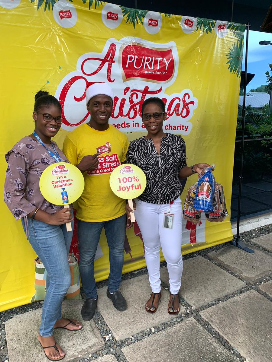 PurityBakeryJam's tweet photo. #Throwback to when we visited @flowjamaica! We got donations for our children, we got wol' heep a smiles and we got wol' heep a vibes!
And they got some good #PurityBread
#APurityChristmas https://t.co/8eprGCJNaA