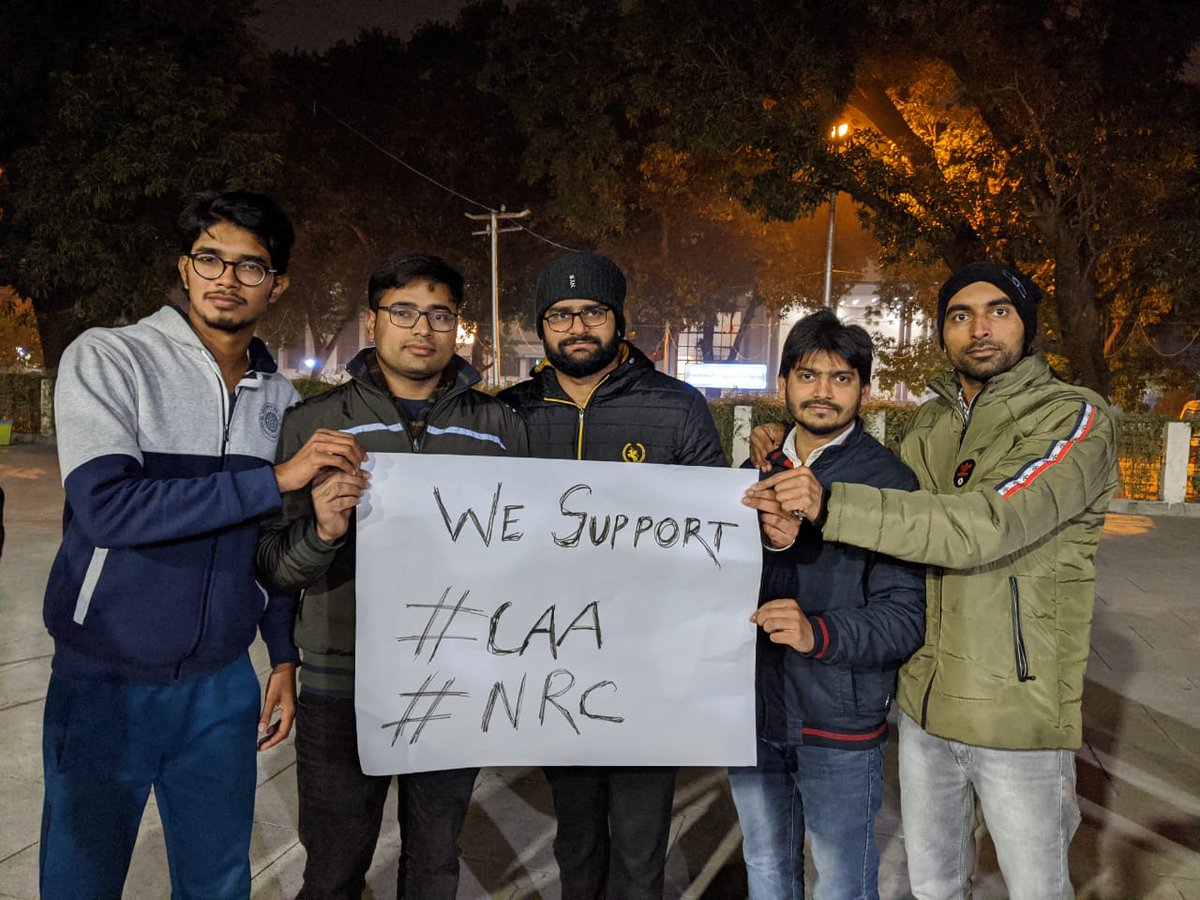 AB__Sharma's tweet photo. We IIT Roorkee surpport #CAA2019 &amp; #NRC.
We don't support any violent protest.
@AskAnshul @TajinderBagga @KapilMishra_IND @DrKumarVishwas https://t.co/s3zTOIKK6g