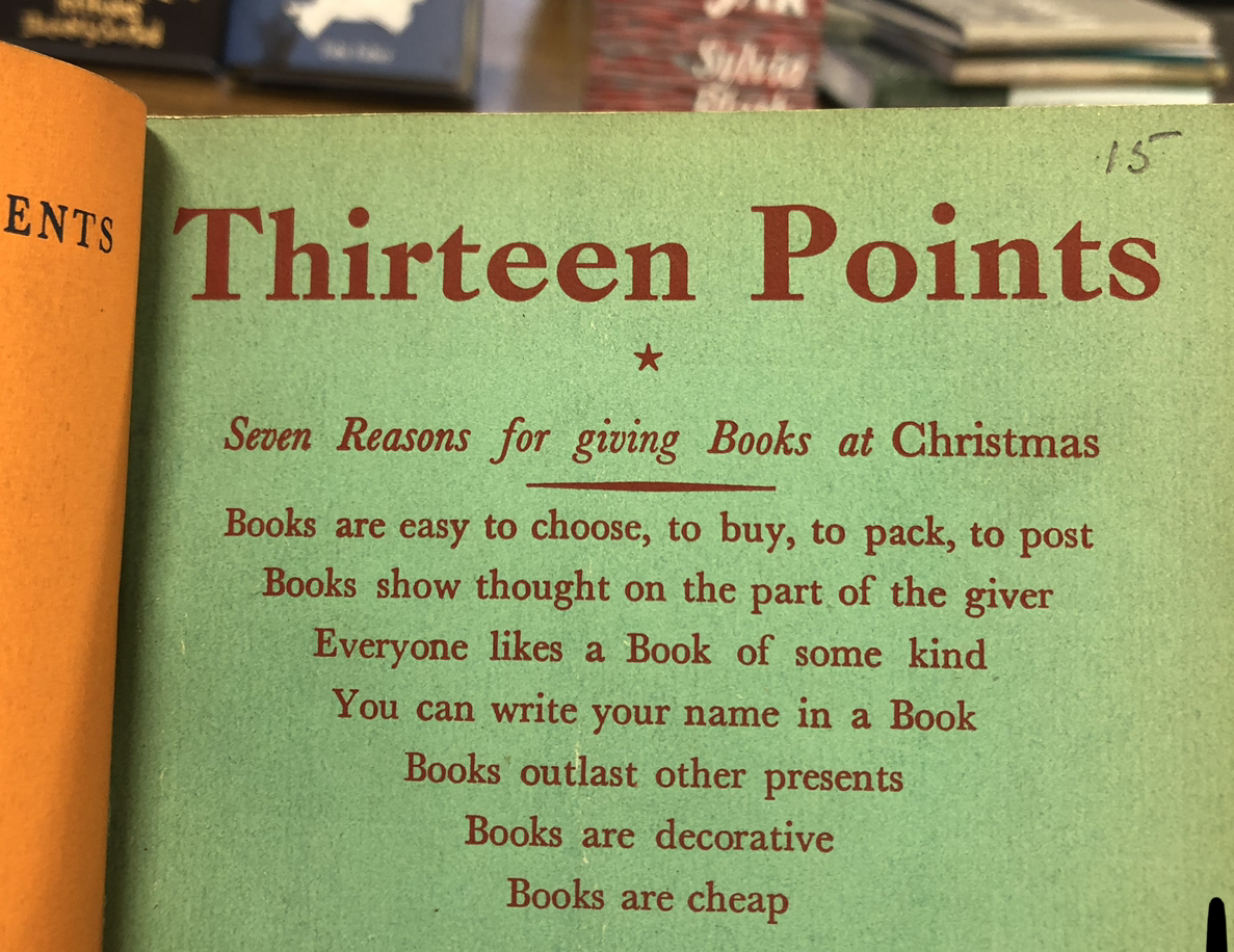 FaberBooks's tweet photo. Seven reasons for giving books at Christmas, wise words from the #FaberArchive. https://t.co/YtCYyIuW3P