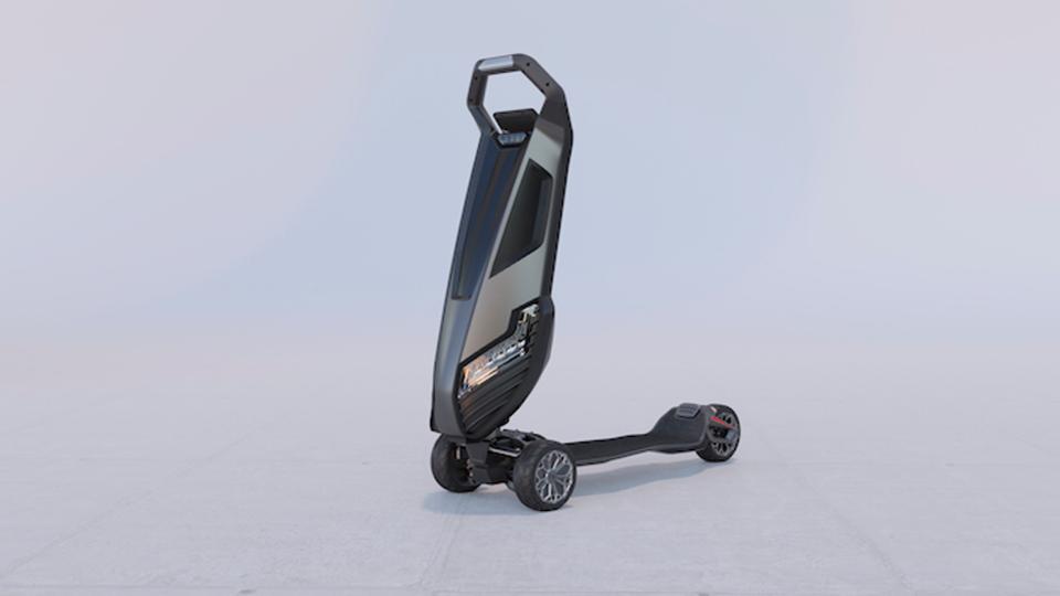 Forbes's tweet photo. London-based startup D-Fly Group Ltd. has created what it calls the world's 1st electric hyperscooter—a high-end, high-feature mobility option https://t.co/B1fneyYGVC https://t.co/9nmMzrSPZ9