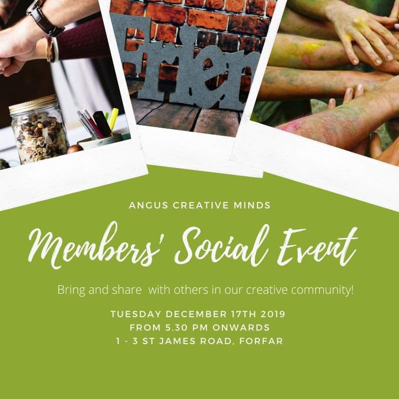 ⭐Join us tonight drop in anytime between 17:30-20:00⭐ #angus #community #anguscreativeminds #TuesdayThoughts #TuesdayMotivation #event #social #evening #forfar #creativity #creativespace #share #nurturing #inclusive