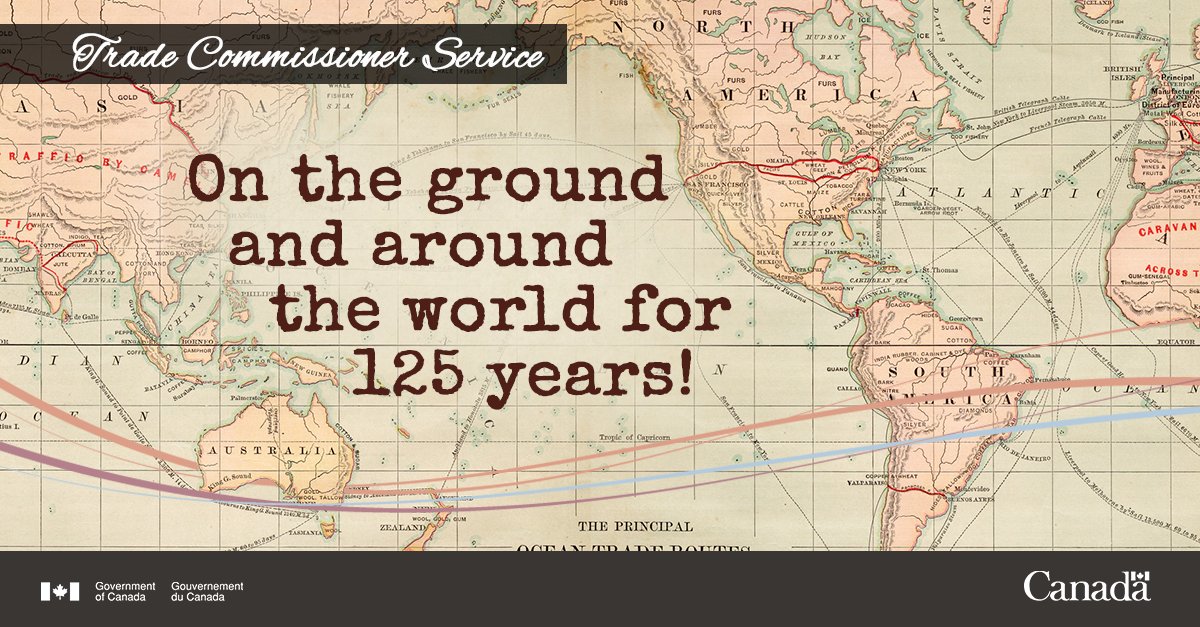 Our Trade Commissioners have been making connections around the world for 125 years! 
The products have changed, but our commitment to making business happen for Canadian companies has never wavered.