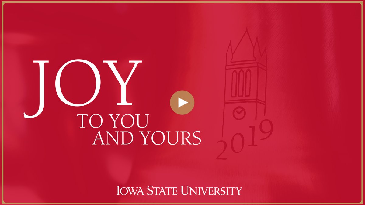 Happy holidays from #IowaState President Wendy Wintersteen and Robert Waggoner. ❄️
📺 president.iastate.edu/holiday/2019