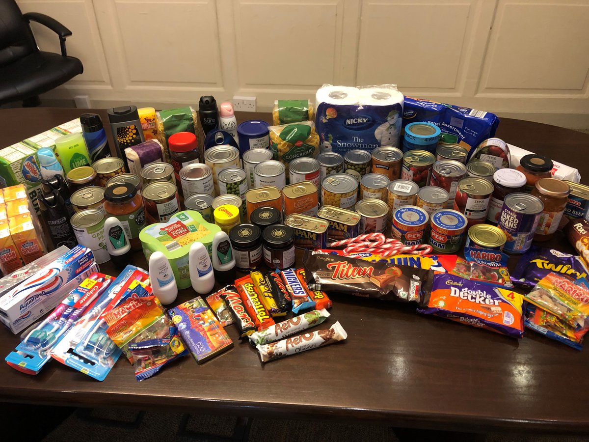 ClagueLLP's tweet photo. For each day in December,at least one non-perishable food or personal hygiene item has been donated to the @FoodBankCBury in time for Christmas. This is what we have so far. Every donation makes a difference.
https://t.co/9i6VgkGYCu
#FoodBank #ShopForOthers #ReverseAdventCalendar https://t.co/ZsFbKcLHek