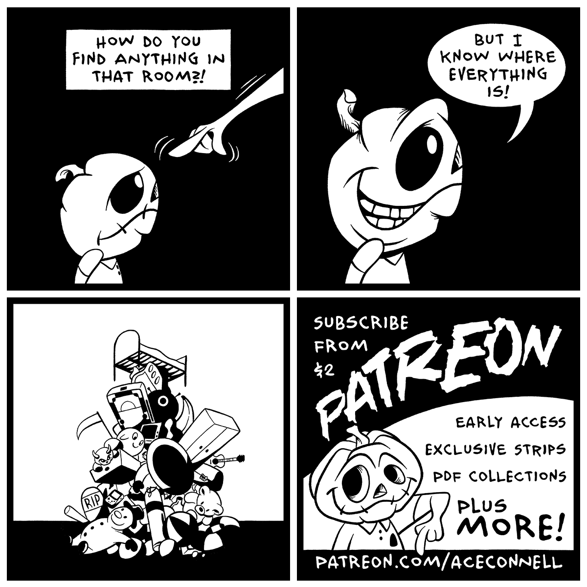 tikipopink's tweet photo. Technically, he knows where everything is - under the bed...
​
​ #funnycomic #webcomic #webcomics #webcomicartist #jackofallgrades #artist #funnycomics #comedy #funnycomicstrips #funnycomicstrip #comicstrip #comicstrips #comedycomic #spookycomic #jackolantern https://t.co/ak0o2eQGVp