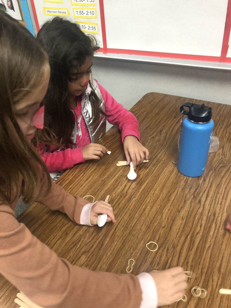 Building catapults! Problem solving, creativity and teamwork! <a href="/HumbleISD_FCE/">Fall Creek Elem</a>