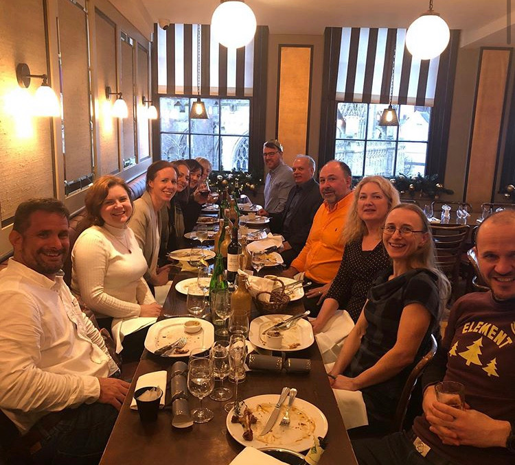 Lovely to take the team out for our Christmas lunch. Merry Christmas all! #xmasparty