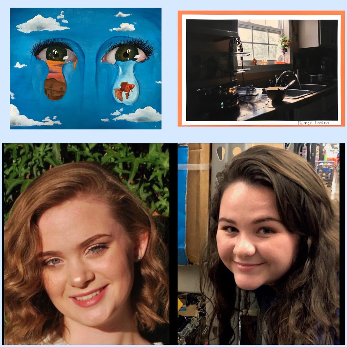 pellcityhigh's tweet photo. Congratulations to Natalia Bastian and Parker Henson for being accepted into the 2020 BIENNIAL SOUTHEASTERN H.S. ARTIST COMPETITION!! The awards will be held at 1pm on Jan. 19 at Birmingham Southern’s Norton campus theater. #pantherpride @PellCitySchools https://t.co/oz2kKqRWy0