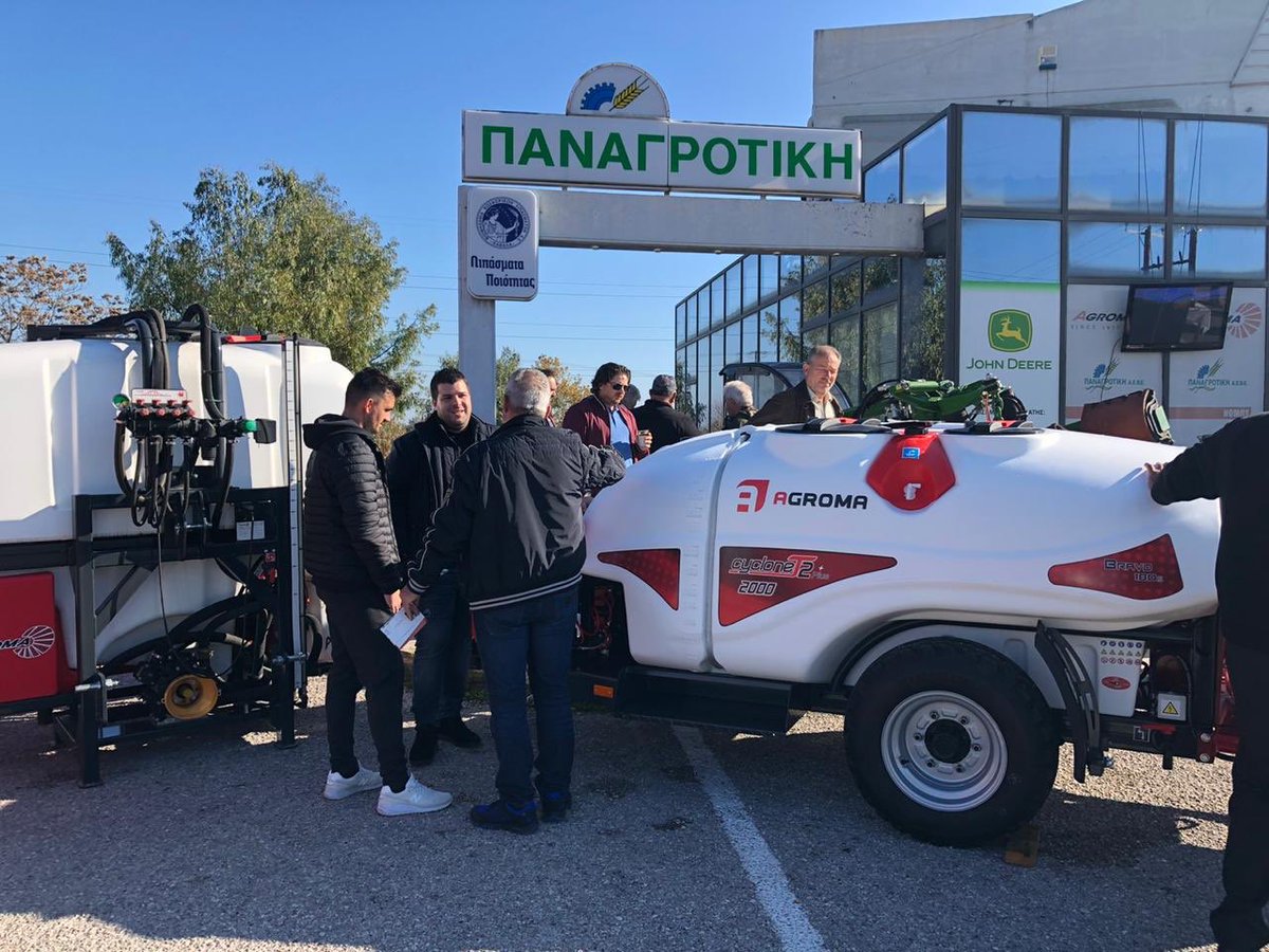 agroma_gr's tweet photo. Thanks for attending to our open day in Lamia with @panagrotikigr 
Congratulations also to the new owners of Agroma products 👍
#agroma 
#farmgem
#panagrotiki
#openday https://t.co/io1xG8Evsf