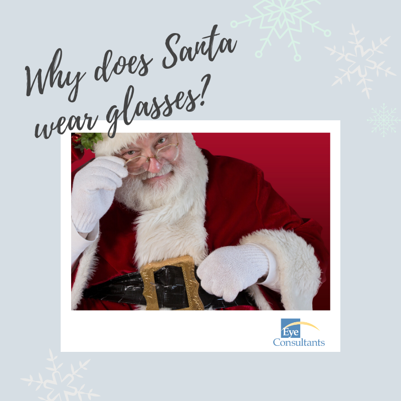 LASIKspokane's tweet photo. Answer:
The same reason we may all end up using glasses at some point.  
Click the link to learn more... https://t.co/4QDx3tkGhI
At least he sees well enough to make it to my house each year ;)
#santa #santaglasses #presbyopia #readingglasses https://t.co/5oPYBA4Lf3