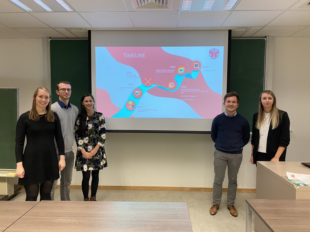 dirkvandenpoel's tweet photo. Today, we saw 17 teams present the #BigData group assignments @UGent. Congratulations for the superb work. They used the @databricks @ApacheSpark platform to analyze #Instagram posts on @tomorrowland in #Python. Thanks @Sarcarron &amp; @ben_desmet ! #SocialMedia #orms #DataScience https://t.co/cWpE1TdLkK