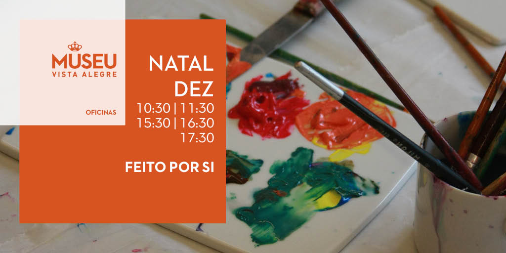 Este Natal ofereça presentes únicos! 🎁 🎄
Aproveite as #oficinas “Feito Por Si” do #MuseuVistaAlegre e dê asas à sua imaginação com a pintura de peças em porcelana. 🎨 bit.ly/33NLfoP

+INFO: museu@vistaalegre.com |+351234320628