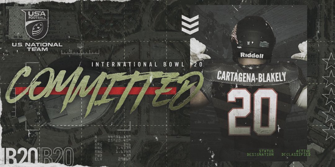 MateoSports02's tweet photo. More than blessed to announce that I will be representing USA in the 2020 INTERNATIONAL BOWL 🇺🇸 🏈 Thank you to the @USNFT staff and coaches for giving me this opportunity. See you at AT&amp;T Stadium in January 💪🏼💪🏼🇺🇸 @AlPopsUSAFB @CoachAI @matthennesy @CoachMPatterson @ChuckT17 https://t.co/ojOtLBmWeb