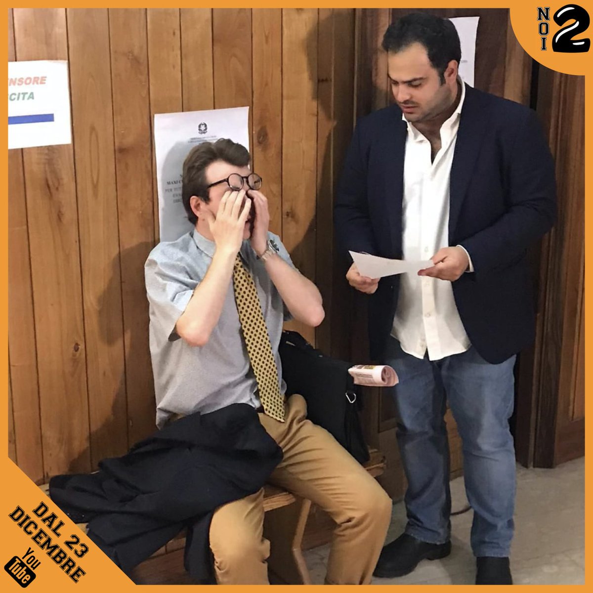 BonucciCorallo's tweet photo. Sarà una serie ad personam.
 #Noi2  sta arrivando: nessun legittimo impedimento!

#noi2laserie #laserie #Natale #BonucciCorallo #RedditodiCittadinanza https://t.co/iAn4eZUdct