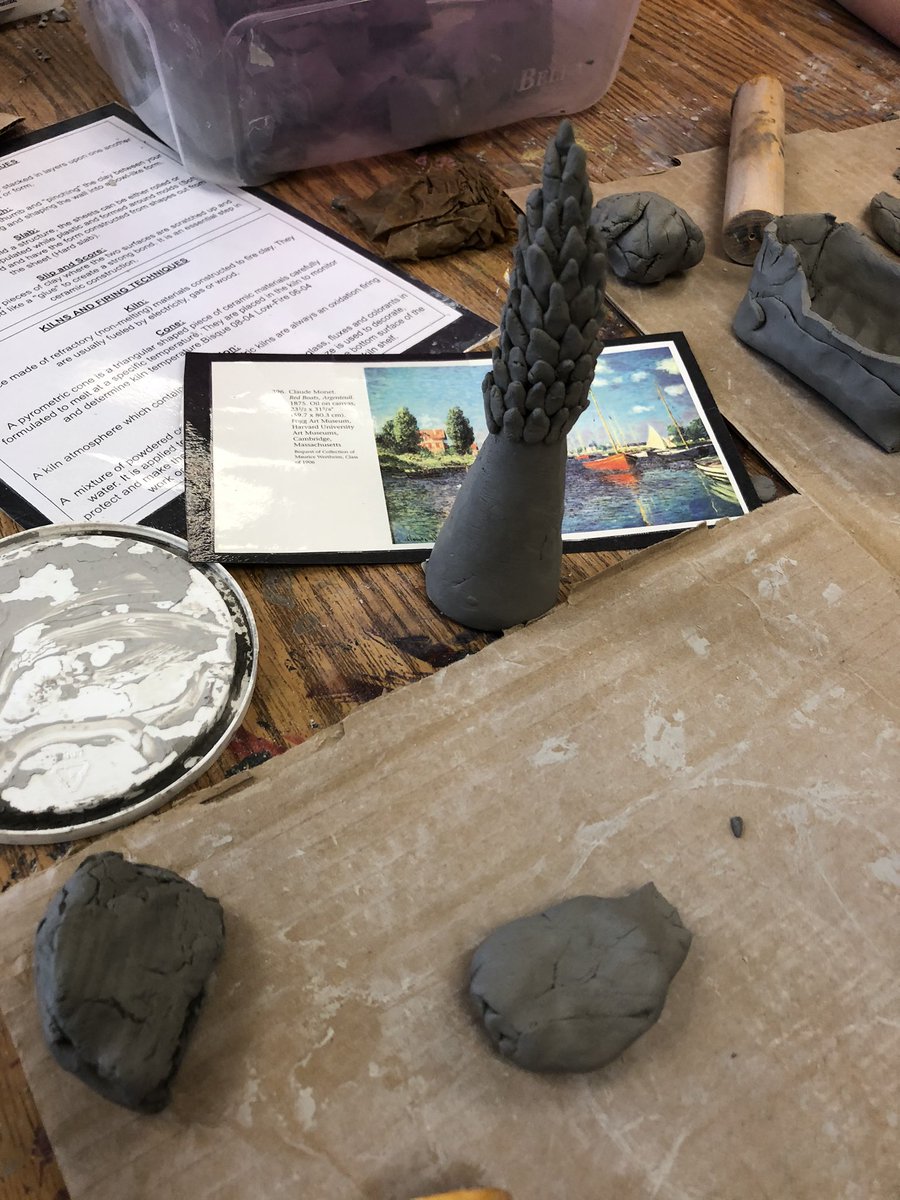 HowardArtCMS's tweet image. Clay Sculptures Inspired by Famous Artwork! #Create #Amazing #7thgraderocks