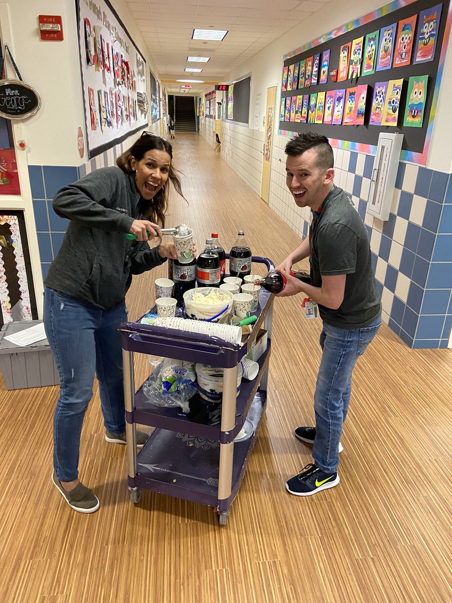 The ice cream truck stopped by our office!  I love our awesome admin team!  <a href="/risdace/">RISDACE</a> #risdsaysomething <a href="/CBEBears/">Carolyn G. Bukhair Elementary</a>