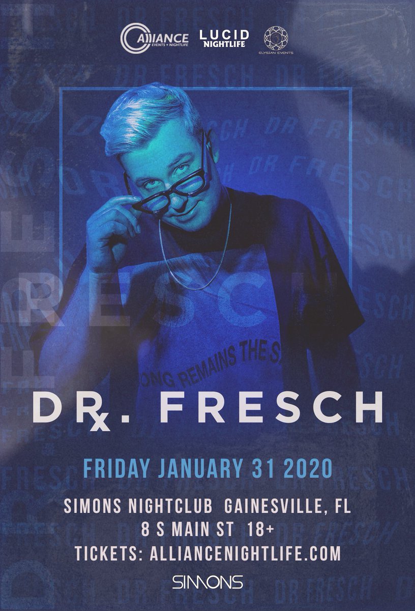 DrFresch's tweet photo. GAINESVILLE &amp; JACKSONVILLE!! CAN'T WAIT to see you on 1/31 &amp; 2/1.

1/31 tix: https://t.co/w3hJuFur37
2/1 tix: https://t.co/rPfTqTKRCG https://t.co/twUazyhZgu