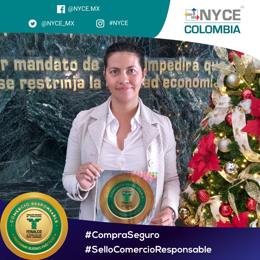 FenalcoBogota's tweet photo. Felicitamos a @NYCE_MX una empresa certificadora que ahora tiene la distinción del #SelloComercioResponsable como una entidad que cumple con el #estado, con sus clientes y con la competencia https://t.co/fPto63ccQM