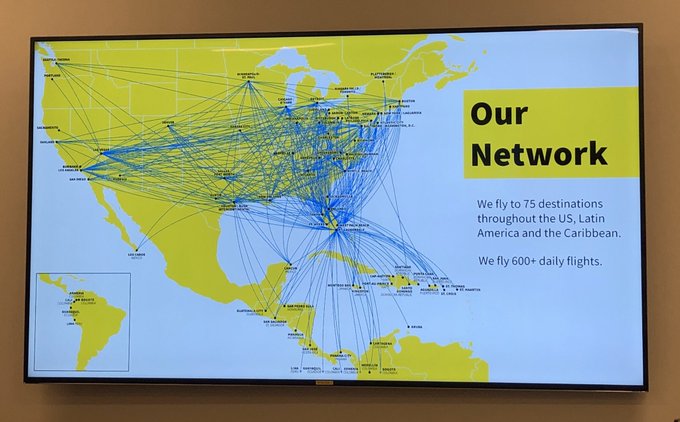 Spirit Map Of Flights Spirit Adds 2 More Routes To Colombia