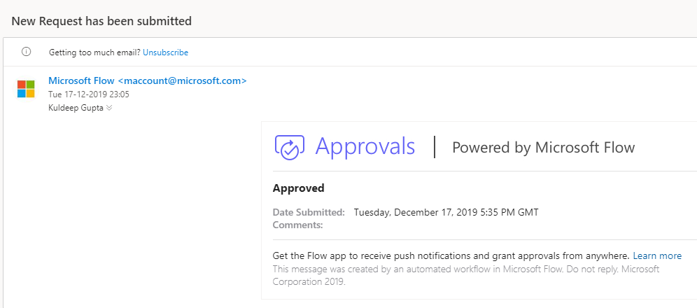 leontribe's tweet image. priyesh_wngman7 Approval Process using Power Automate #msDyn365 #MSFTDynamics365 #PowerAddict #PowerAutomate #MSFTAdvocate Powerthon MSPowerAutomate MSFTDynamics365 d365demystified.com/2019/12/17/app…