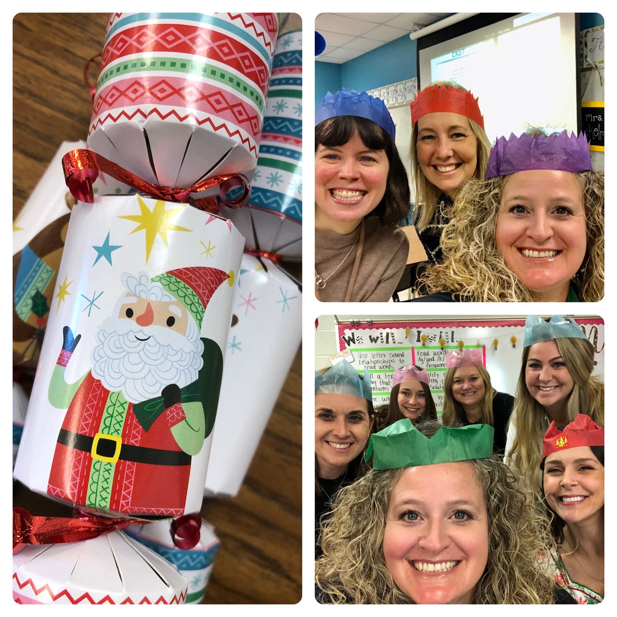 Ktbiggs00's tweet photo. Christmas Crackers are the best way to celebrate meeting our CTC goals in 4th and kindergarten! 🎉@katieteaches17 @MichelleBorg13 @kinder_diamond @ashleyldjackson @SuzieSeabolt #chasetheprocess https://t.co/COavkiXNzd
