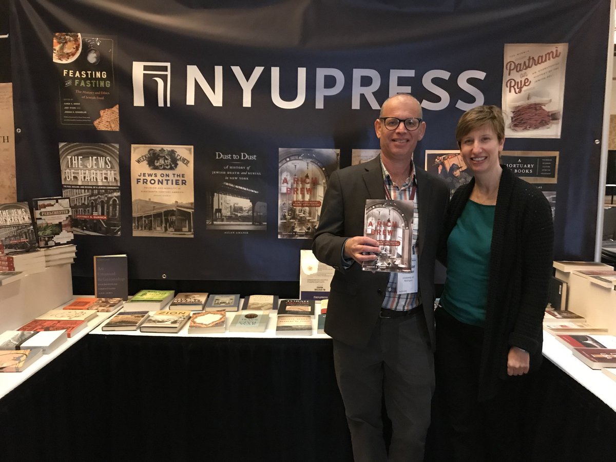 NYUpress's tweet photo. So great to see @spinsker, author of A RICH BREW, at #AJS19! Stop by booth 208 in the book exhibit to get your copy of his award-winning book at 30% off! https://t.co/xkSe7wmUjl https://t.co/qcjWHNCA8n