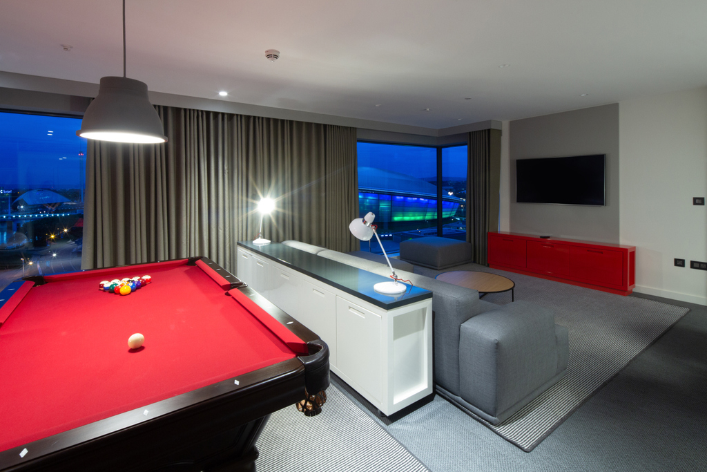 View of the Hydro and a Pool Table in your room? Now that's a Belter! ⁠
⁠
If you're heading to the show this weekend, check out 👉 radissonhotels.com/red for deals which are a little different from the rest... ⁠
⁠
#RadissonREDGlasgow #TheHydro