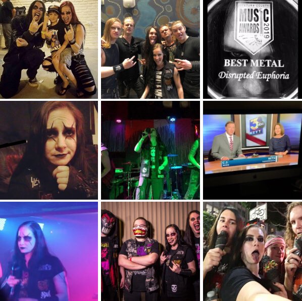 disruptedband's tweet photo. Our Top Nine most liked Instagram pics of 2019!! A most excellent year for the ruin!!
🤘👹🤘
Bottom center pic cred @ Jack Lue
#disruptedeuphoria #theruin #deathgroove #shadowsill #hannahrebel #sparky #mrlips #uncured #vcmusicawards #keyt3 #abcnews #jackluephotography https://t.co/UBOLnDWIVs