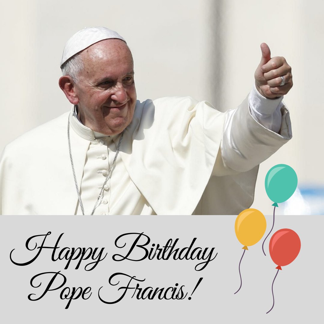 Happy Birthday to Pope Francis from the Diocese of Syracuse! 