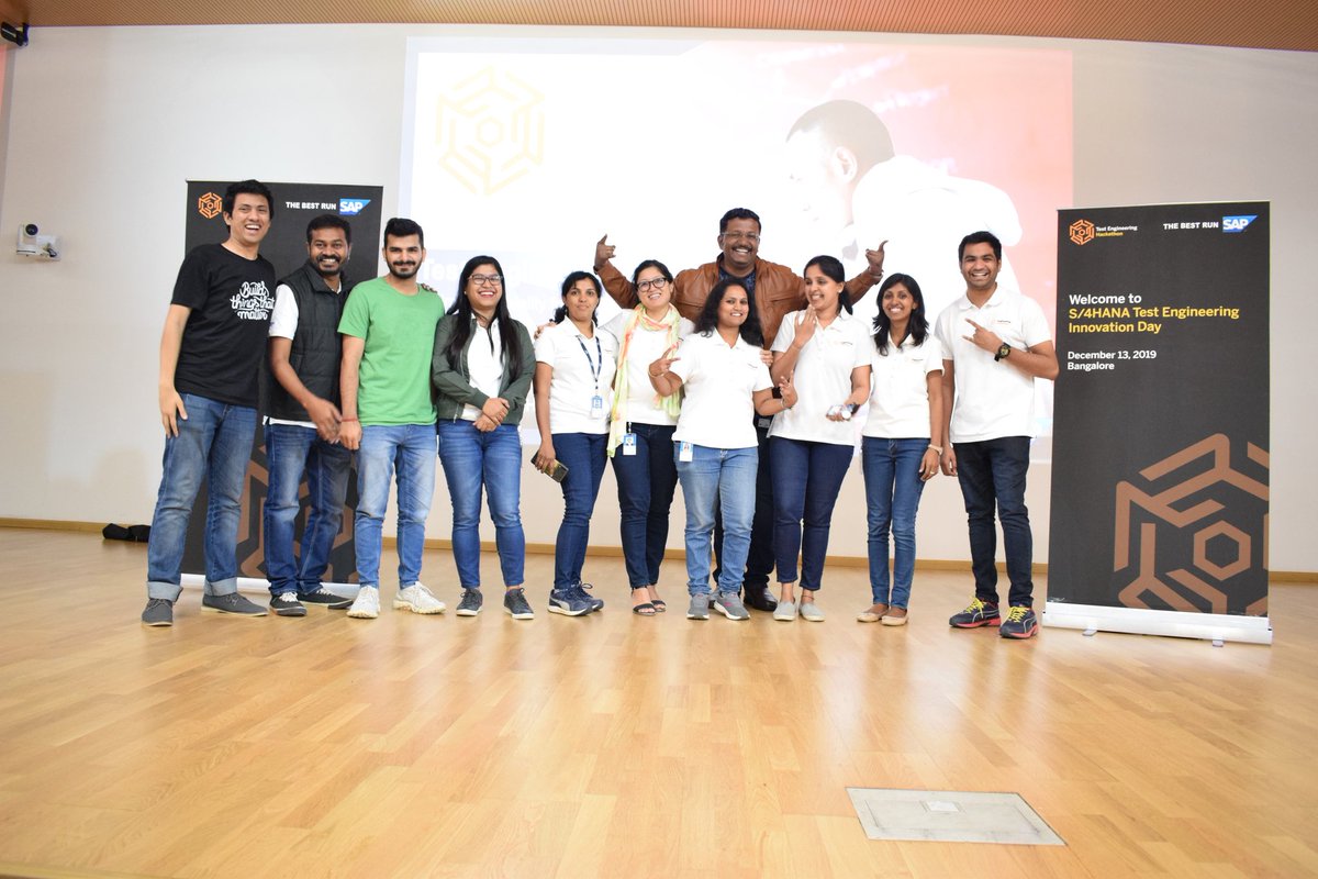 kumaresh_vs's tweet photo. Maiden #TestEngineeringHackathon #STE's Crown Jewel - When you #Dream It #Team It #Slog It and finally #Realize It - #Success #Ecstacy #Relief n #Pride!!! @saplabsindia @rishtri @ShuchitaGaur https://t.co/nCfvQ354WP