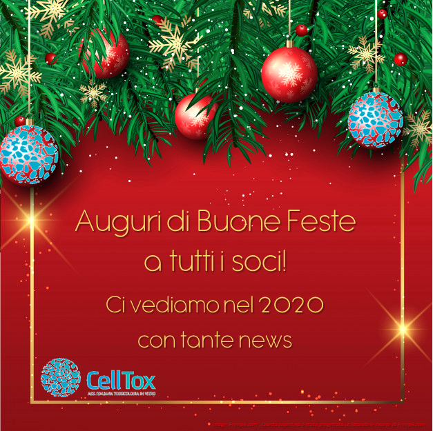 celltoxIT's tweet photo. Tanti Auguri di Buone Feste a tutti i soci CellTox e a tutti i nostri followers!
Ci aspetta un 2020 ricco di novità ed eventi!
Stay tuned!

Il Direttivo CellTox https://t.co/nZRBhfdQcI