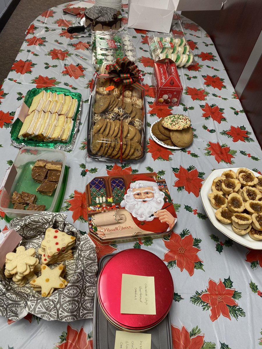 Lots of delicious food and desserts for our Firm’s annual Christmas potluck lunch. Thanks to all of our team members for their contributions to the event.