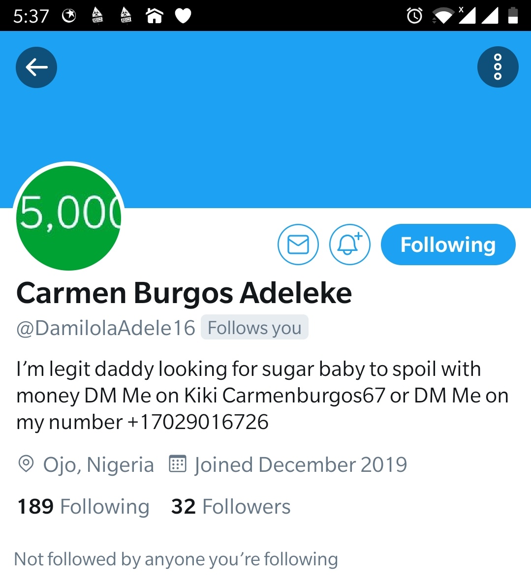 sugar_bre's tweet photo. @agee_chandrea This is the scammer x https://t.co/AKDI9f88lx