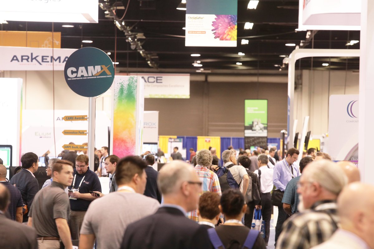 the_CAMX's tweet photo. On the 17th day of #CAMX the composites community formed indeed, 550+ exhibiting companies, 8000+ CAMX registrants and a parchment in a pear tree. #WeFormtheFuture https://t.co/mH0dQvkSit
