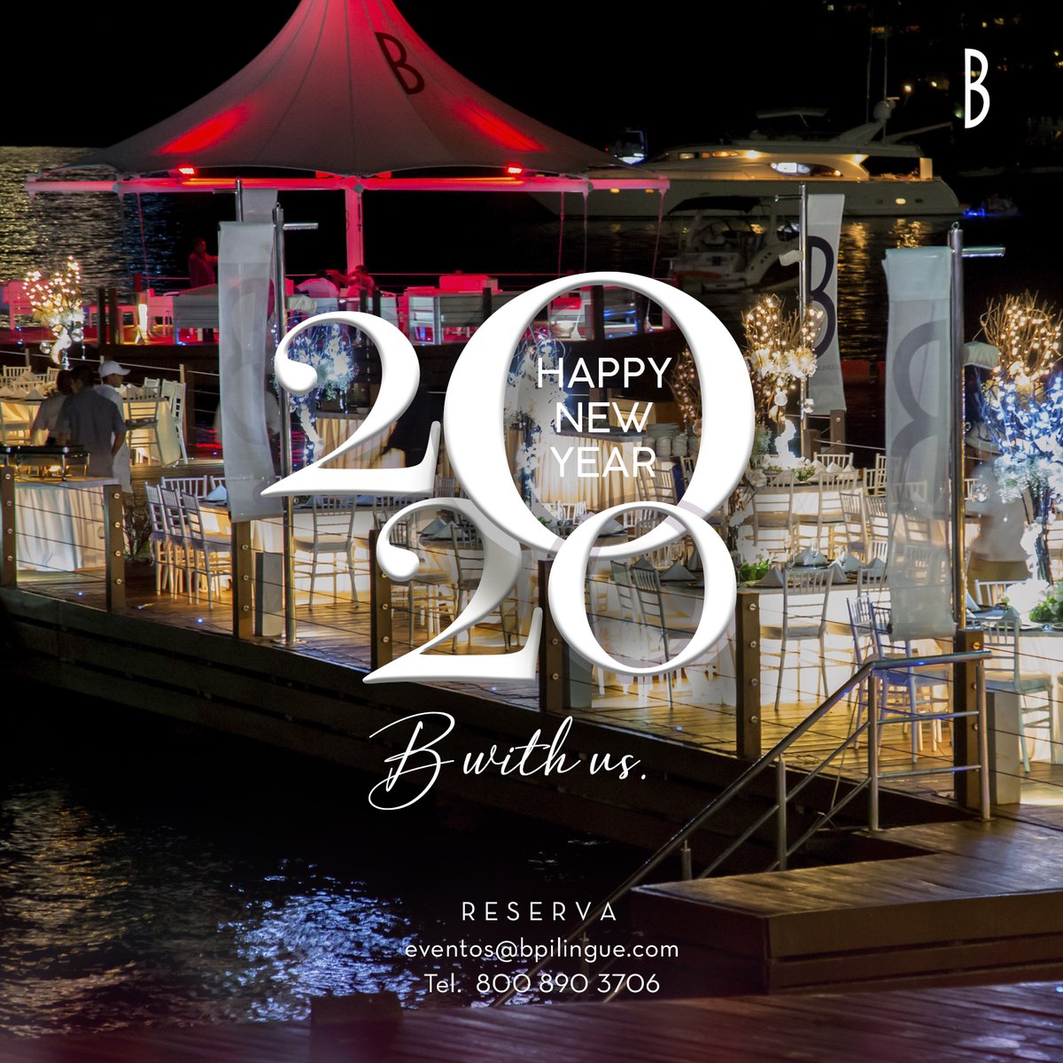 BPichilingue's tweet photo. En la recta final de este año y aun sin plan para la mejor noche?? Celebra esta gran ocasión en B Pichilingue 
Acapulco!! 31 de Diciembre a las 20 horas. Reserva en el 800 890 3707 o eventos@bpichilingue.com #Bpichilingue 
#BEsmeralda #Acapulco #Viveacapulco #NewYear2020 https://t.co/XRDBIRkYI2