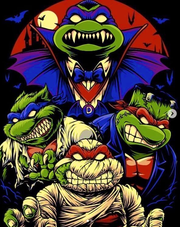 🐢💀#TurtleTuesday🐢#TMNT🐢#ClassicMonsters💀🐢