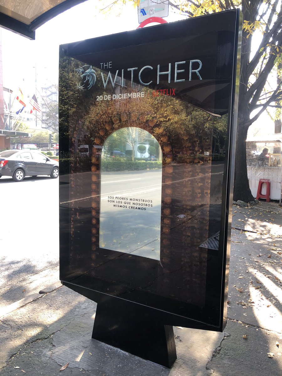 mouthofhome's tweet photo. Bravo @NetflixLAT, amamos esta parada del autobús ❤️ #TheWitcher #Netflix #OoH #Parabus #BusShelter #BusStop #CDMX https://t.co/8u2XANcYGL