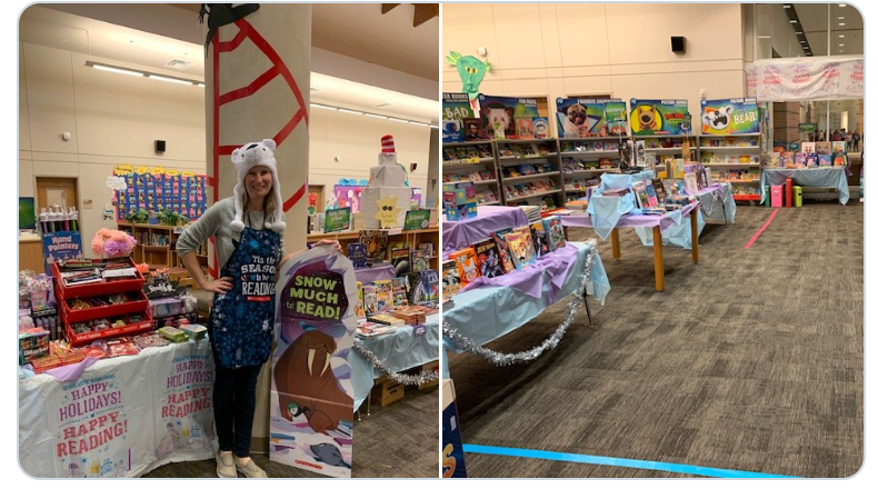 hbelibrary's tweet photo. @MDELibrary @MDEsbisd  I would love to thank all of the volunteers that helped with the book fair this semester! Hollibrook was super successful and many kids got great books! @SBISDLib https://t.co/fAW848yWX9