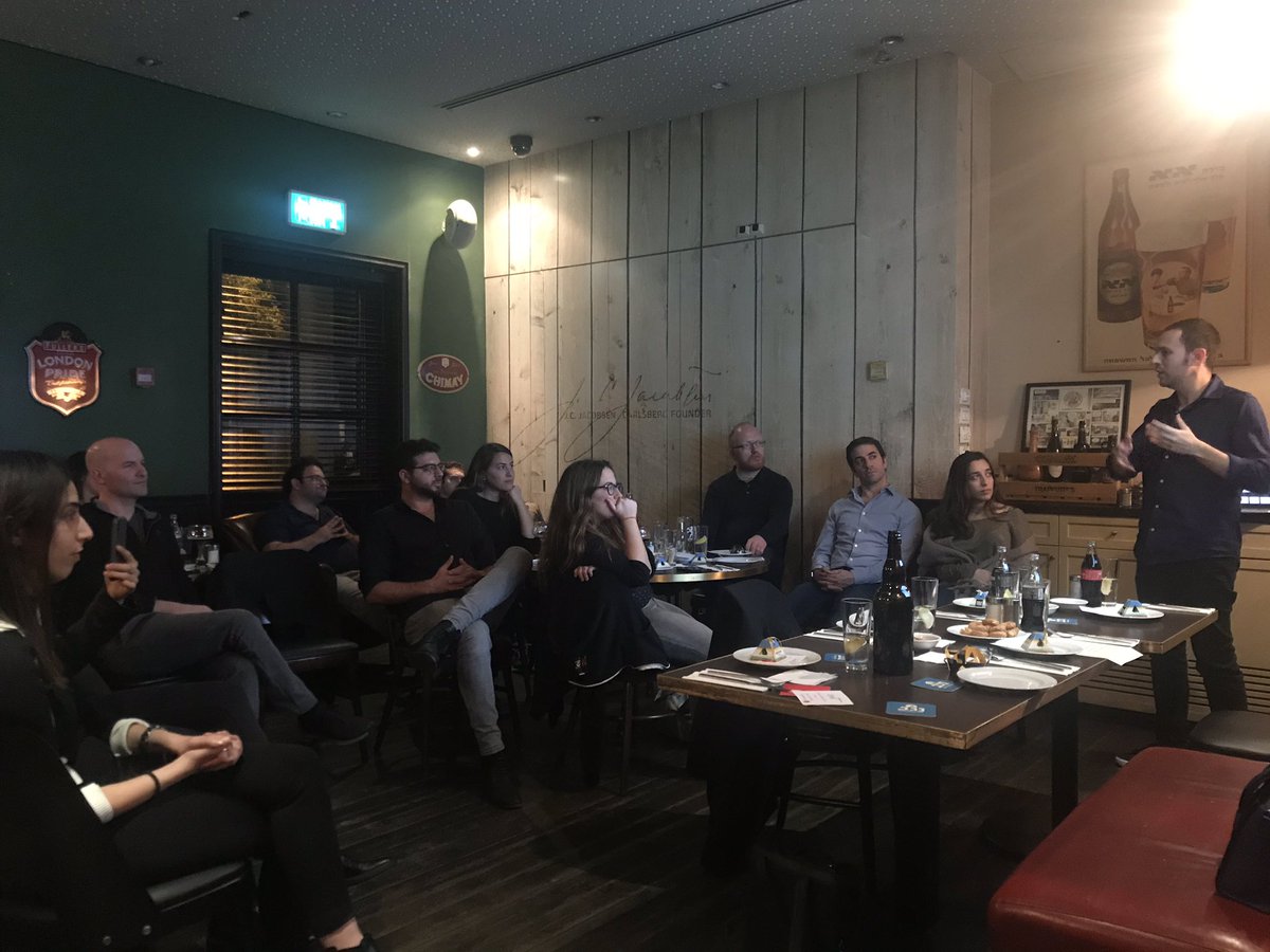 Our CEO, @BennyYonovich , speaking to the team about our success and future goals on #Arbitrip’s night out! Stay tuned for a new year full of innovation, bookings, and success!