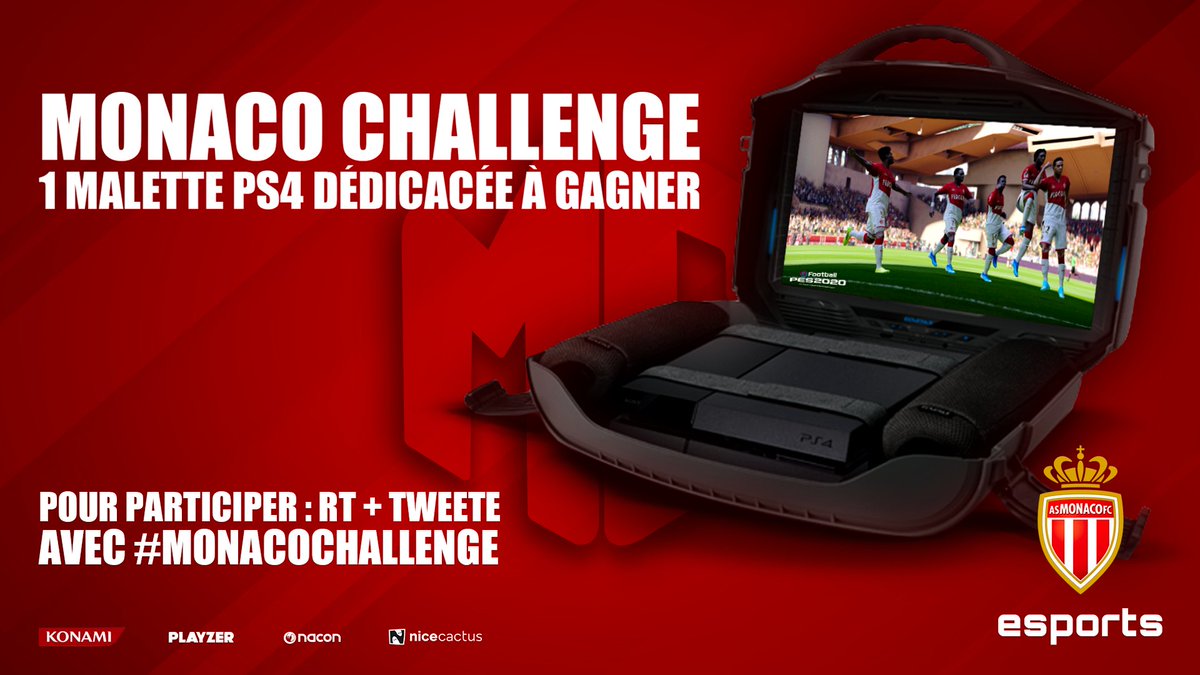 🔥 Ce soir on vous met bien : une MALETTE PS4 dédicacée par le #FCFLEX A GAGNER !  🔥

Pour participer :
🔁 RT ce tweet
✅ Tweete avec #MonacoChallenge