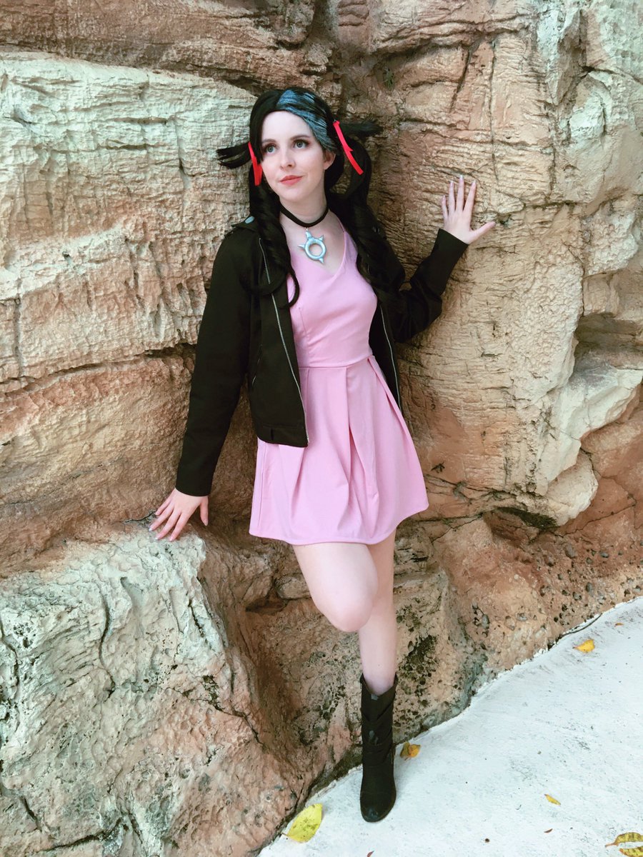 CosplayGhostly's tweet photo. My Marnie cosplay from Friday at #HolidayMatsuri! I threw her together for fun and I’m happy with how it turned out! #holmat #pokemon #marnie https://t.co/zliVo75d3a
