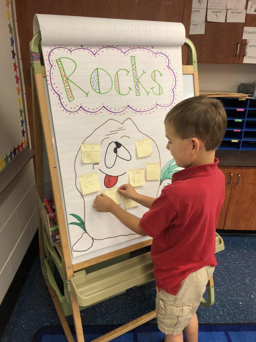 Recording what we learned about rocks today on our anchor chart! @WoodbridgeElem @TampaBaySTEM @HcpsTeach @WeAreHAEST @HCPSArea2