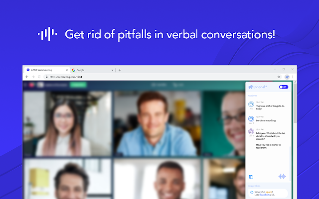 PhonalTech's tweet image. As part of R&amp;amp;D, we&apos;ve launched a Chrome extension for better online conversations - Phonal Assistant.

Transcribe conversations, save them and get tips about your speaking performance. 

Feel free to enjoy and share thoughts :)

chrome.google.com/webstore/detai…

#Productivity  #Chrome