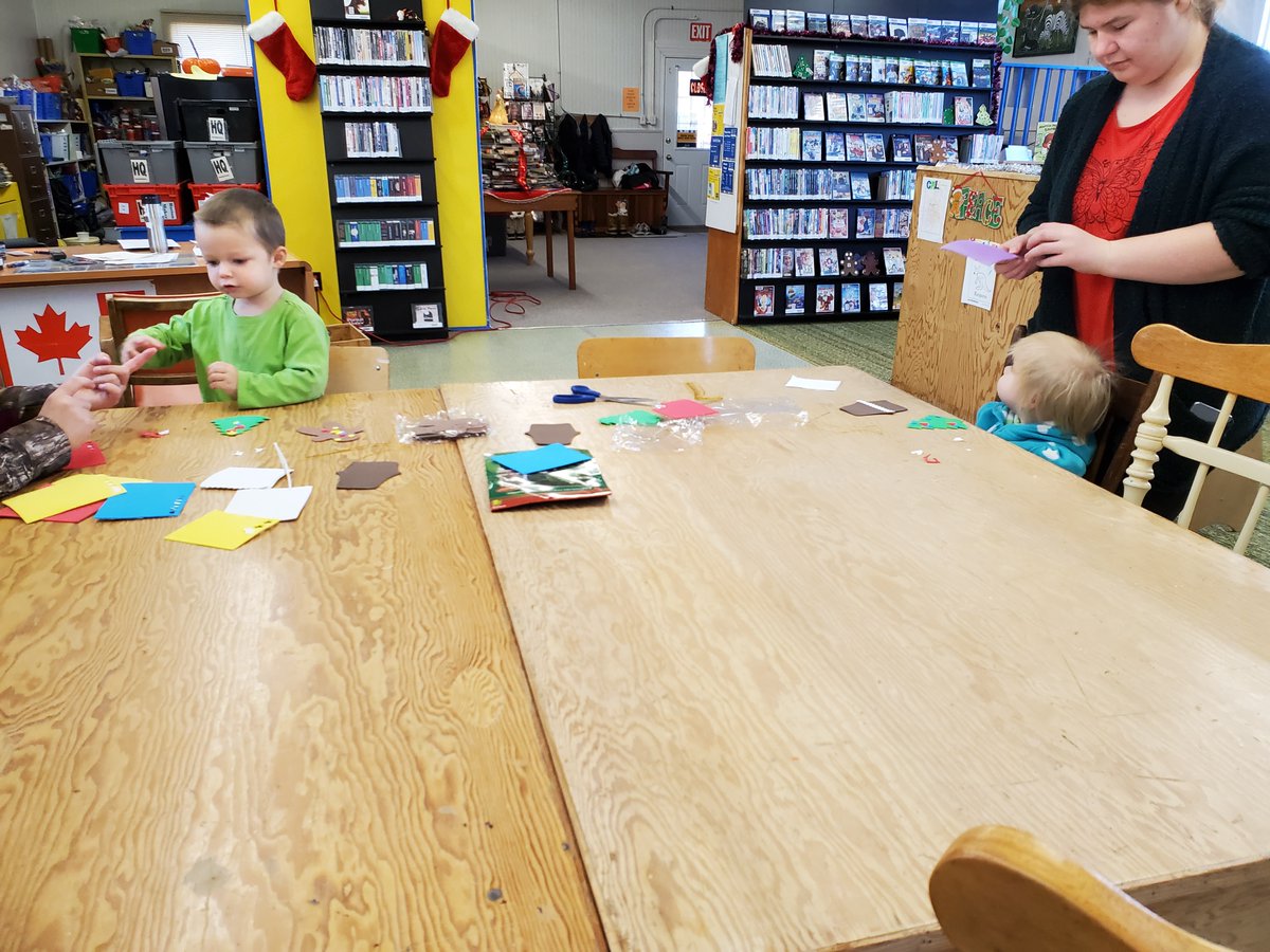 We had Storytime this morning here at the library making a craft after stories and exercises we will be starting again January 14th @ 10:30