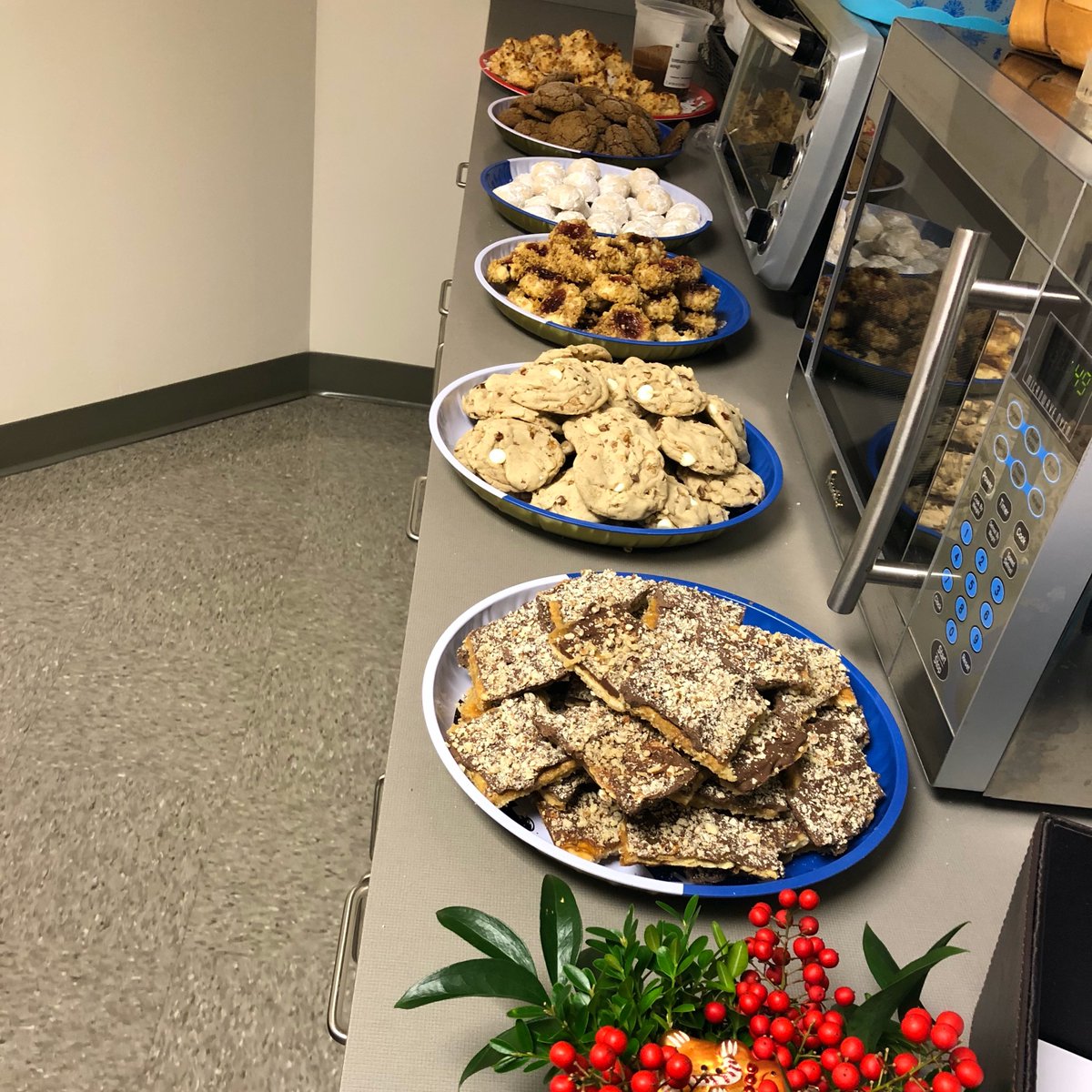 CarolinaHear's tweet photo. We’re celebrating the season around here. Last week: a delicious dinner with family and friends at Sullivan’s. Today: the first (but not last!) annual CHG Holiday Cookie Exchange &amp; Tasting Party. Our apologies to anyone who comes in this afternoon and finds us in a sugar coma.... https://t.co/h819BHZTq1